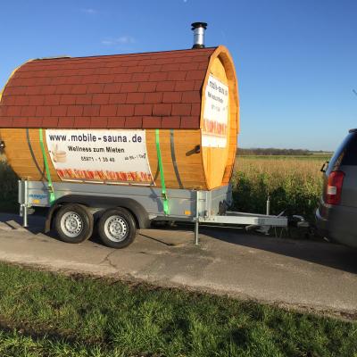 Unsere Sauna auf dem Anhänger